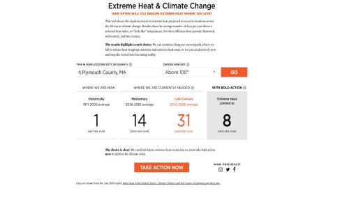 Herramienta interactiva calor fatal en EEUU